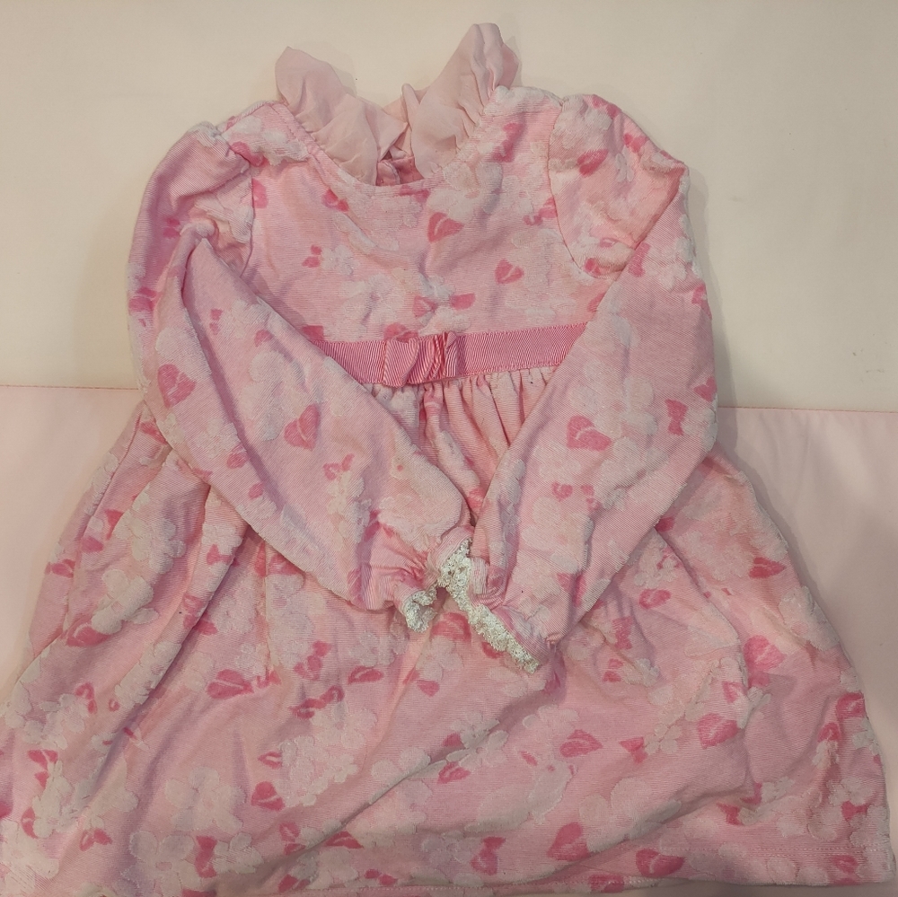 Baby girl pink flower dress size 4